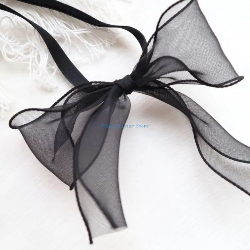 652B Bowtie Choker Goth Choker Bow Choker ketting Choker Bowknot Choker