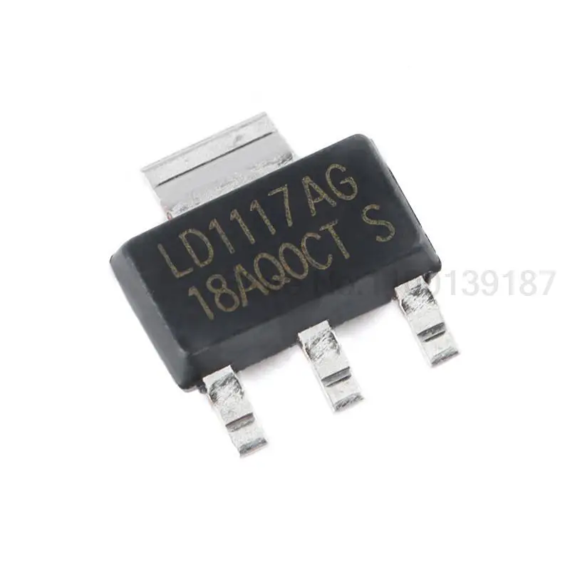 10pcs/lot   LD1117-1.8 SOT - 223 output of 1.8 V / 1 a low dropout linear regulators 