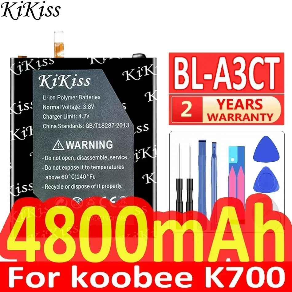 KiKiss Battery 4800mAh BLA3CT For koobee K700 BL-A3CT Mobile Phone