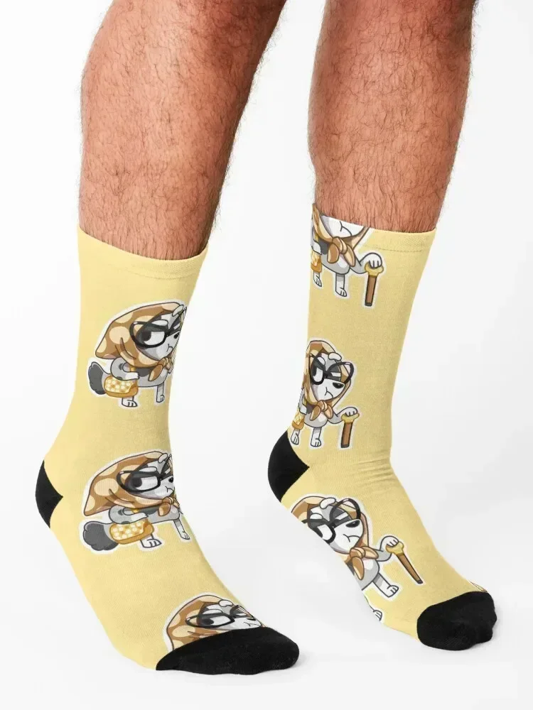 Cranky Granny Muffin Socks Rugby sport funny gift winter thermal Socks Woman Men's