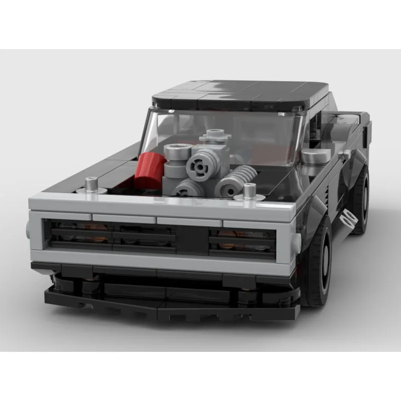 Traffic MOC-190127 Popular New Black Sports Iconic Supercar Building Blocks Model 321 Parts Creative Birthday Holiday Toy Gift