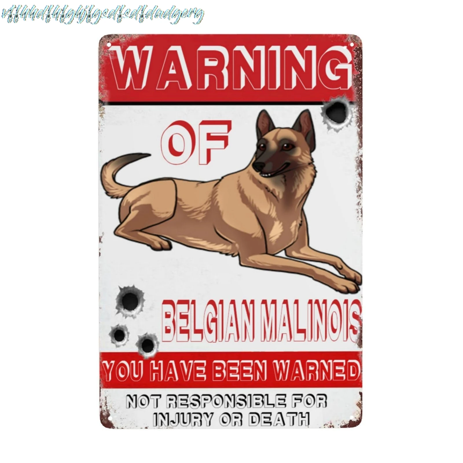 Beware Of Belgian Malinois Sign,12