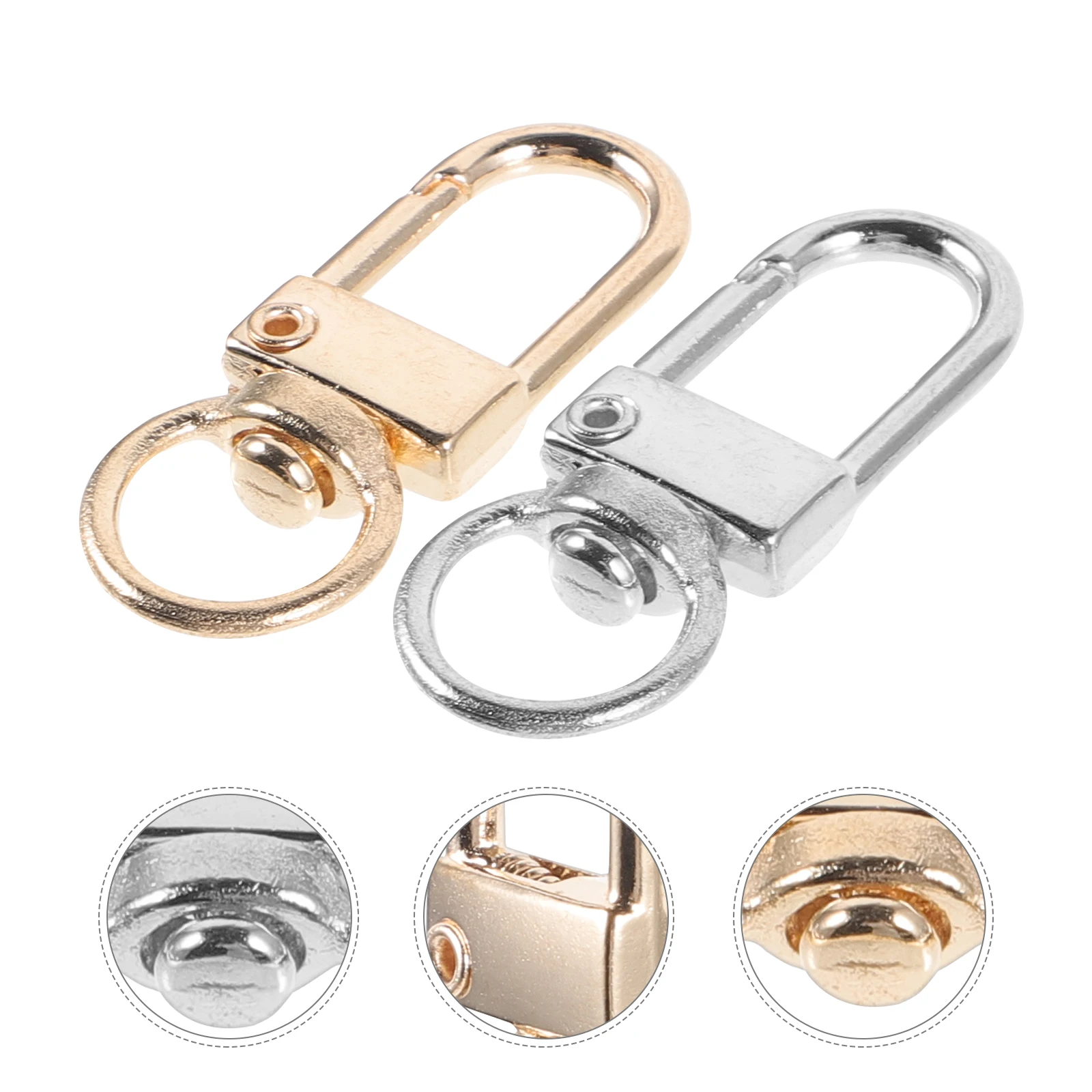 

20pcs Metal Buckle Keychain Clips Zinc Alloy Hook Lanyard Safety Clasp Holder Keychains Buckles ganizer Outdoor Use