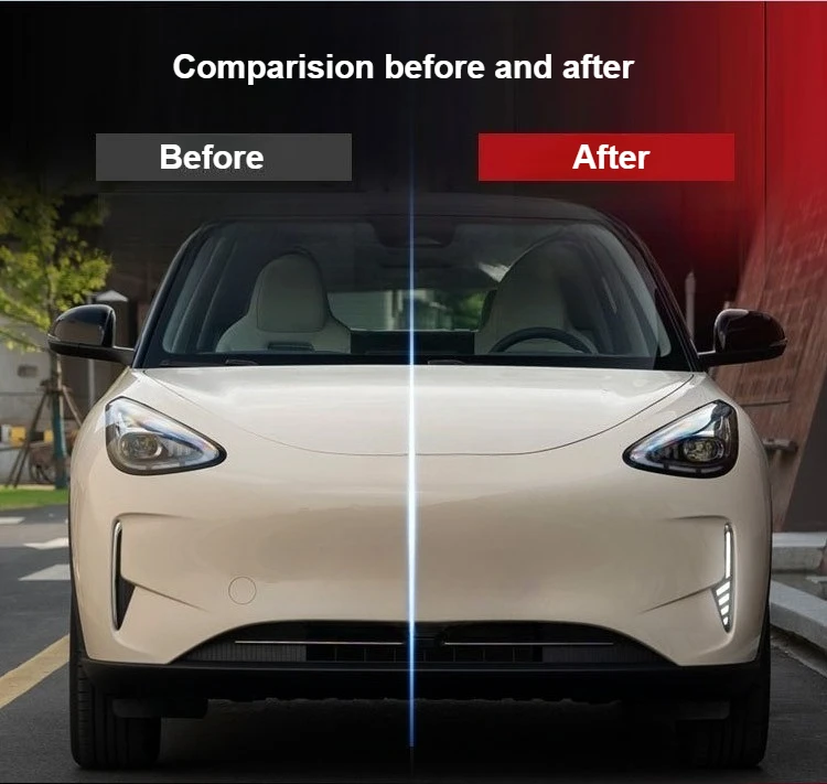 For Geely Geometry Xingyuan 2025 2026 Led Daytime Running Light Flowing Turn Signal Front Fog Lamp Modification Accessories