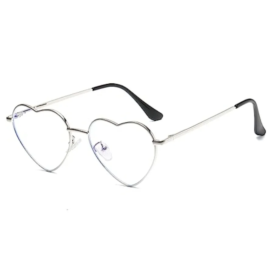 Heart Shaped Blue Light Blocking Glasses for Women