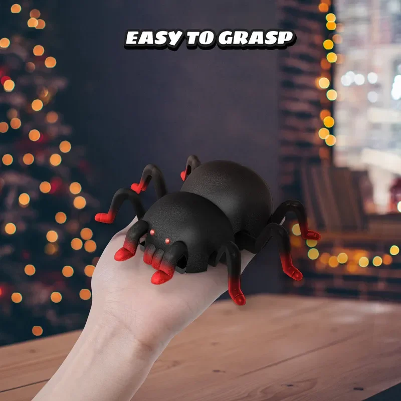 Simulação de controle remoto parede escalada aranha rotação 360 graus dublê carro halloween truque ou deleite brinquedos das crianças