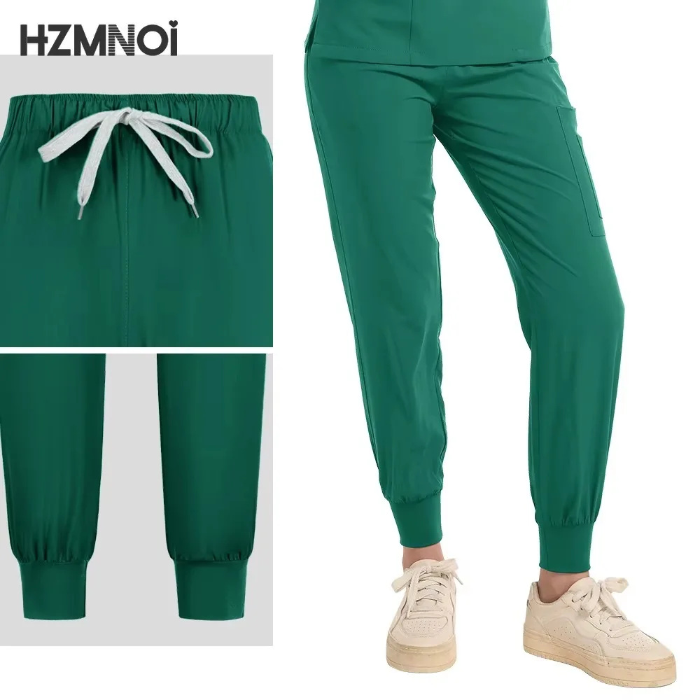 Tops+pant Medical Uniform Surgery Scrubs Shirt Short Sleeve Pet Shop Doctor Nurse Nursing Uniform Set Women Workwear Scrub