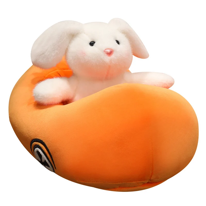 Konijn knuffel schattig radijs autokussen zithouding konijn pop feestelijke geschenken kerstcadeau