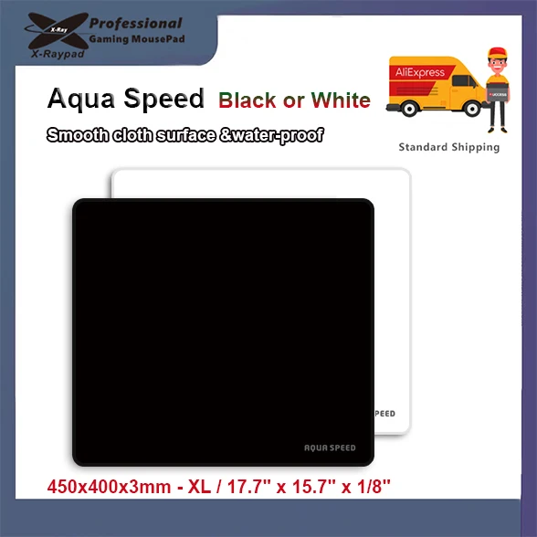 450x400x3mm X-raypad Aqua Speed gaming mouse pad with waterproof smooth surface