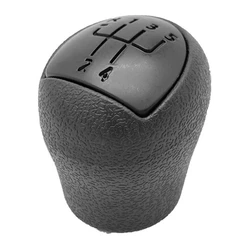 Black 5 Speed Gear Lever Stick Shift Knob Gear Shifter Knob Head For Renault Clio Kangoo 2006-2008