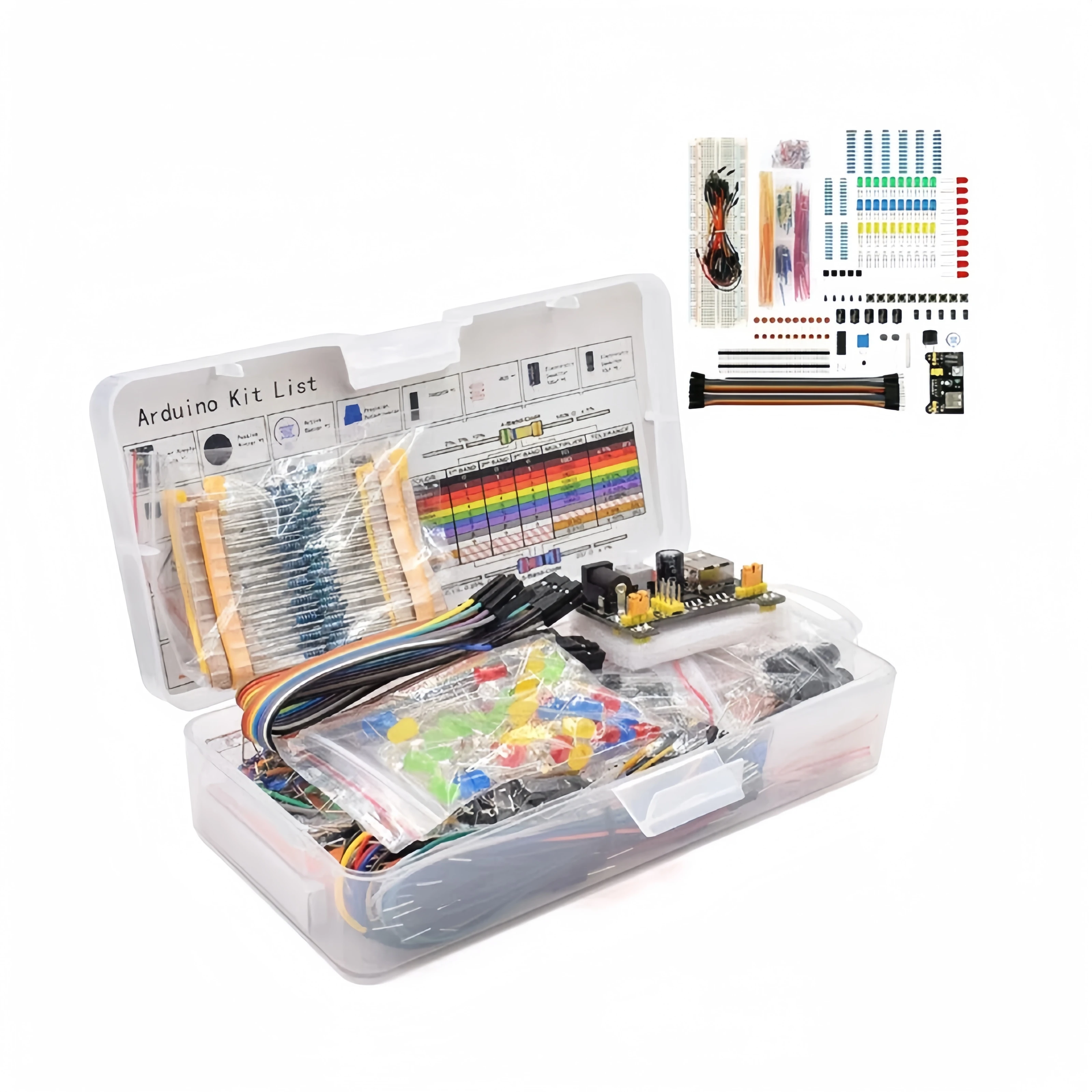 

830Pcs/Box DIY Project Starter Kit For Arduino UNO R3 Kit Electronic DIY Kit Electronic Component Set With Tie-points Breadboard