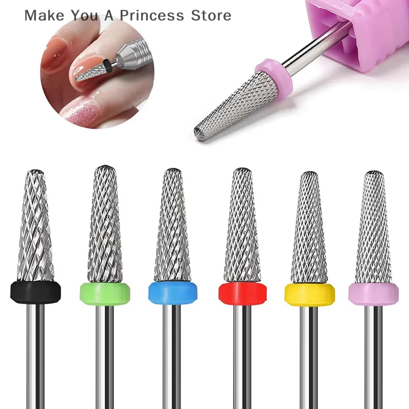 مانيكير التنغستن الصلب رأس مطحنة تلميع إزالة أدوات مانيكير الذرة رئيس الجلد الميت ماكينة الطحن الملحقات