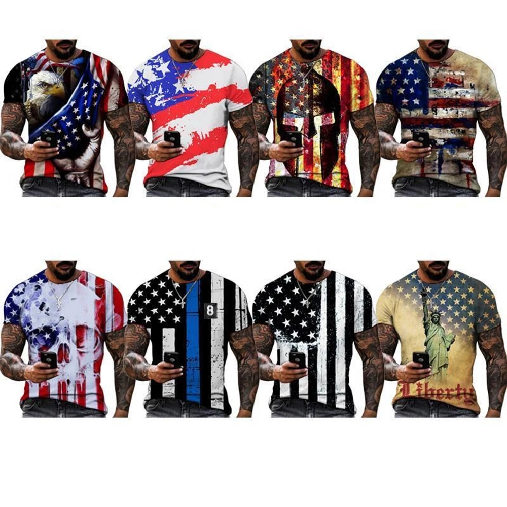 Nouveau design été 2026 : T-shirt enfant 3D créatif et unique à motif aigle, T-shirt décontracté et tendance pour homme et femme