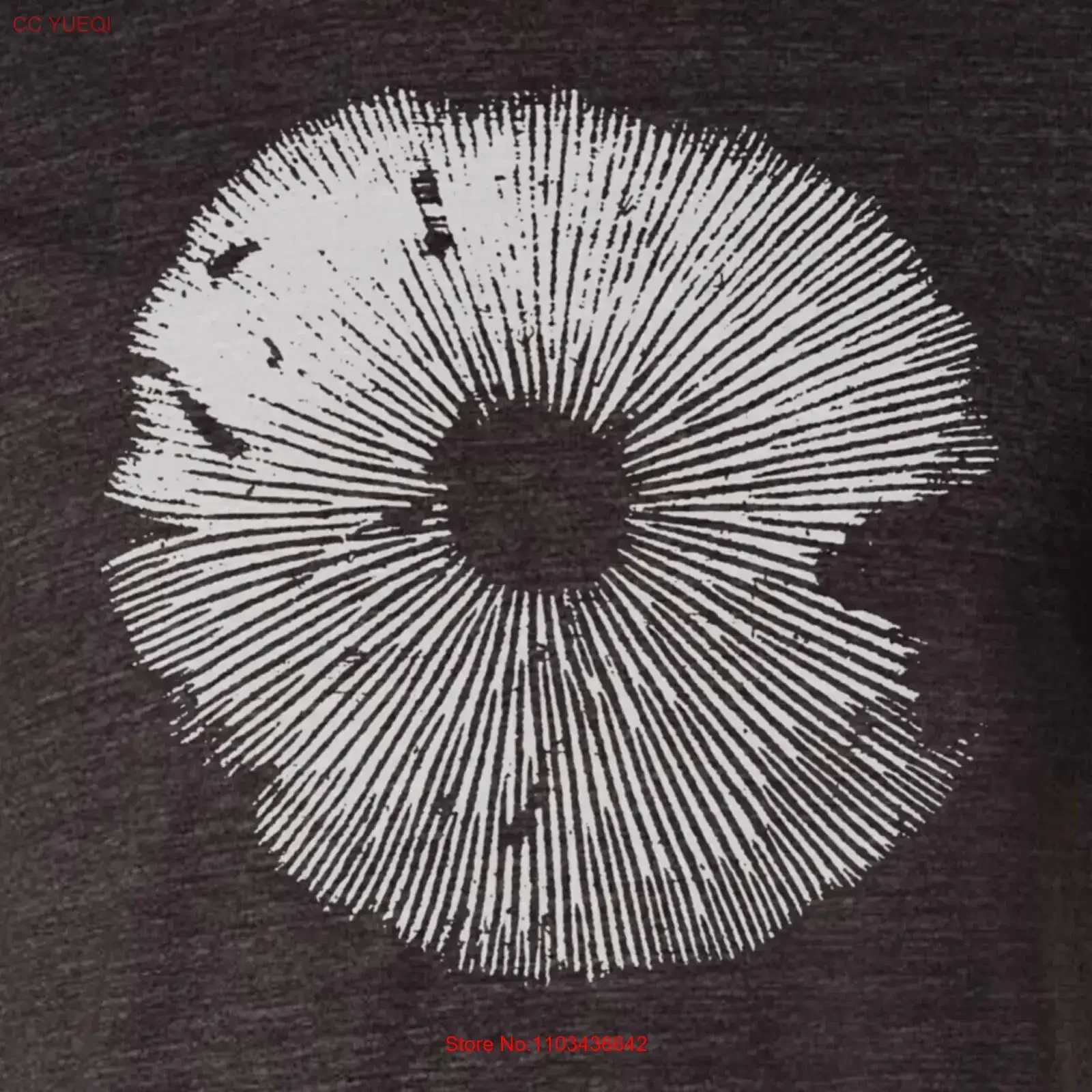 Camiseta Triblend con estampado de esporas de setas, arte de estilo de seta para amante, mycologitis, Psilocybe Cubensis, vintage, lavada, moda informal