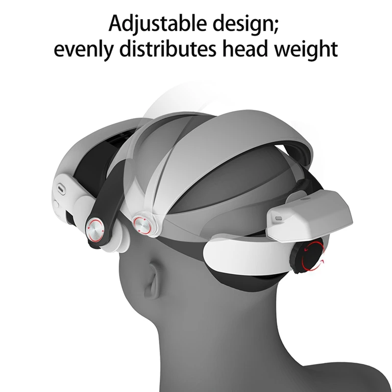 Ремешок на голову для Meta Quest 3/Quest 3S, 6000 мАч, аккумулятор, съемная зарядка, универсальное снижение веса, аксессуары VR