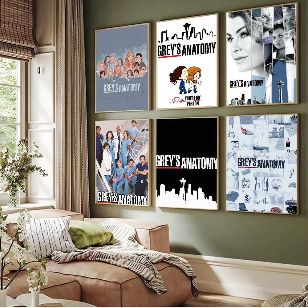 Classic TV Show Greys Anatomy Poster Prints Artwork festival Bedroom Club living room Home Deco