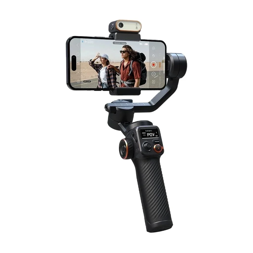 M6 Kit Handheld Universele Stabilisator Selfie Statief voor Smartphones met AI Magnetische Invullicht Videoverlichting