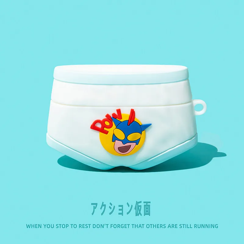 Crayon Shin chan underwear For Airpods 1 2 3 4 Pro Pro 2 Silicone Earphone Case Accessories Cover