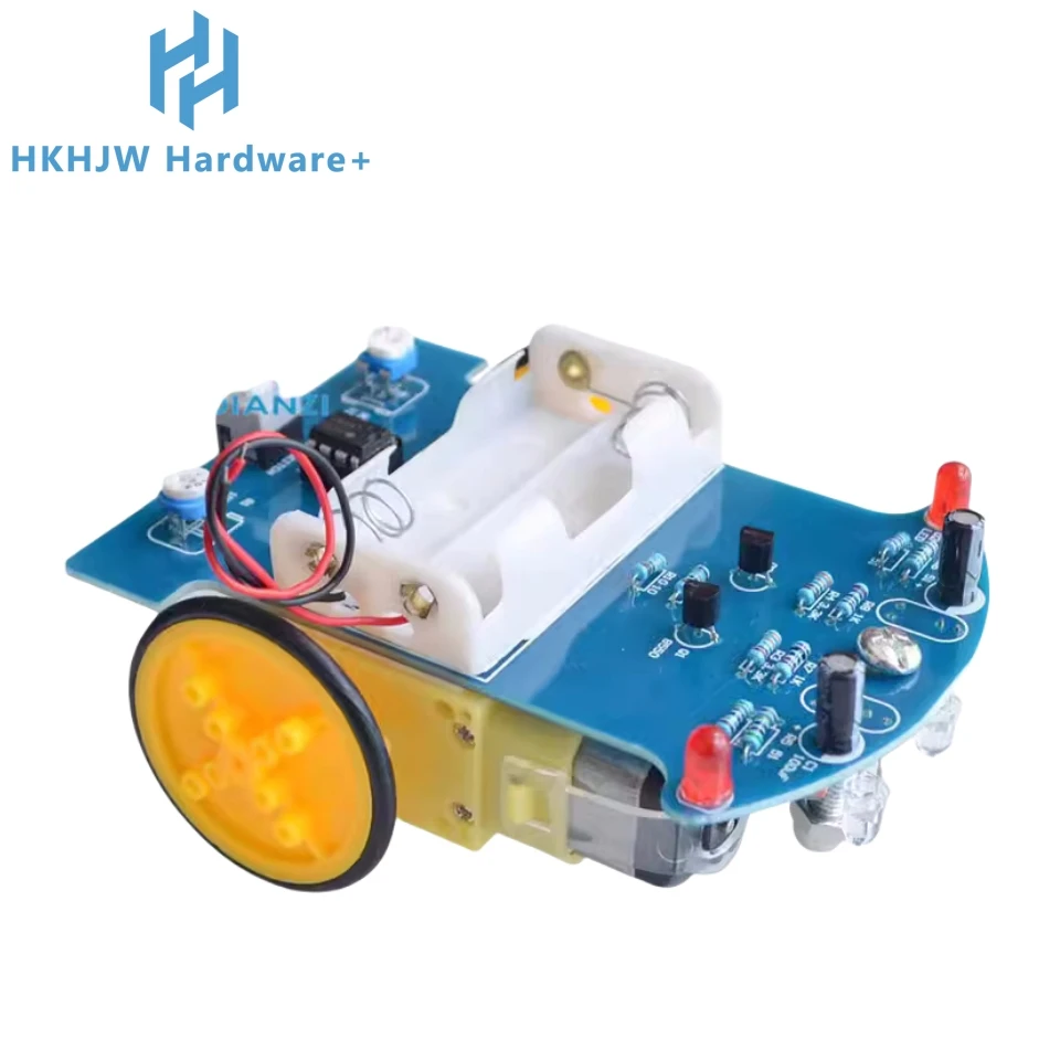Cheap D2-1 Smart Robot Car kits tracking Car Photosensitive Robot kits Peças para DIY Electric Toy Sem Bateria