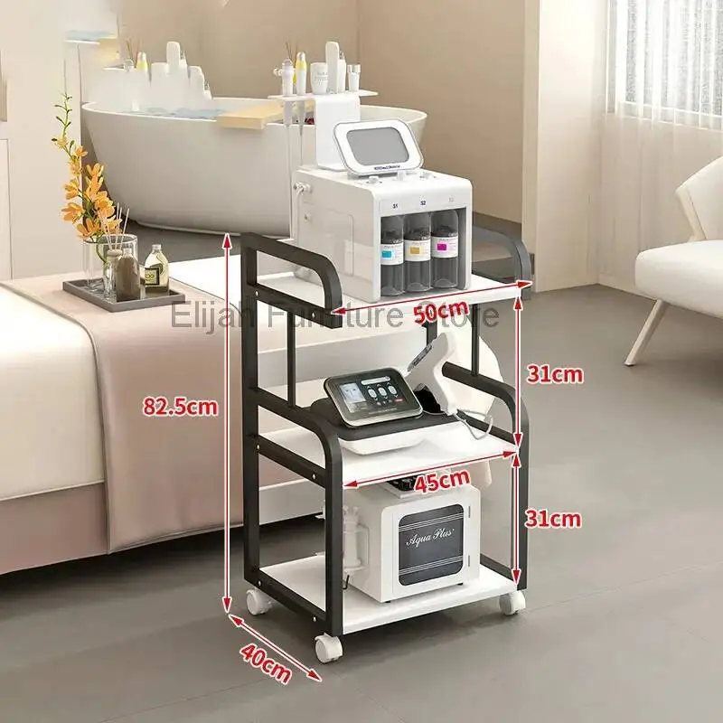 

On Furniture Tattoo Dressing Cart Cosmetic Table Wheels Elegant Hairdresser Hospital Trolley Delivery Beauty Room Rollwagen Tool