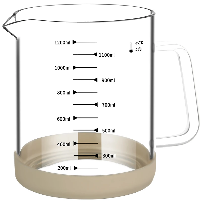 1200ml/1500ml High Borosilicate Glass Measuring Cup Jug Clear Milk Cup For Baking Cooking Kitchen Accesssories Large Capacity