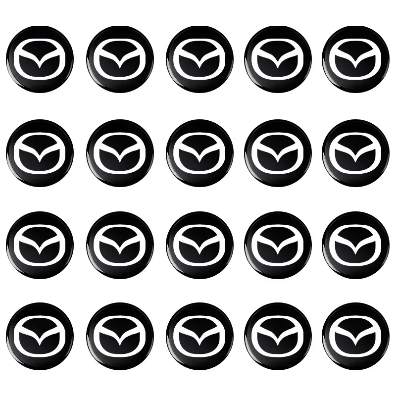 Car Goods 14MM Remote Car Key Stickers Emblem Accessories For Mazda 2 3 6 5 Atenza CX3 CX5 MX5 CX7 Axela CX30 CX90 CX60 CX50