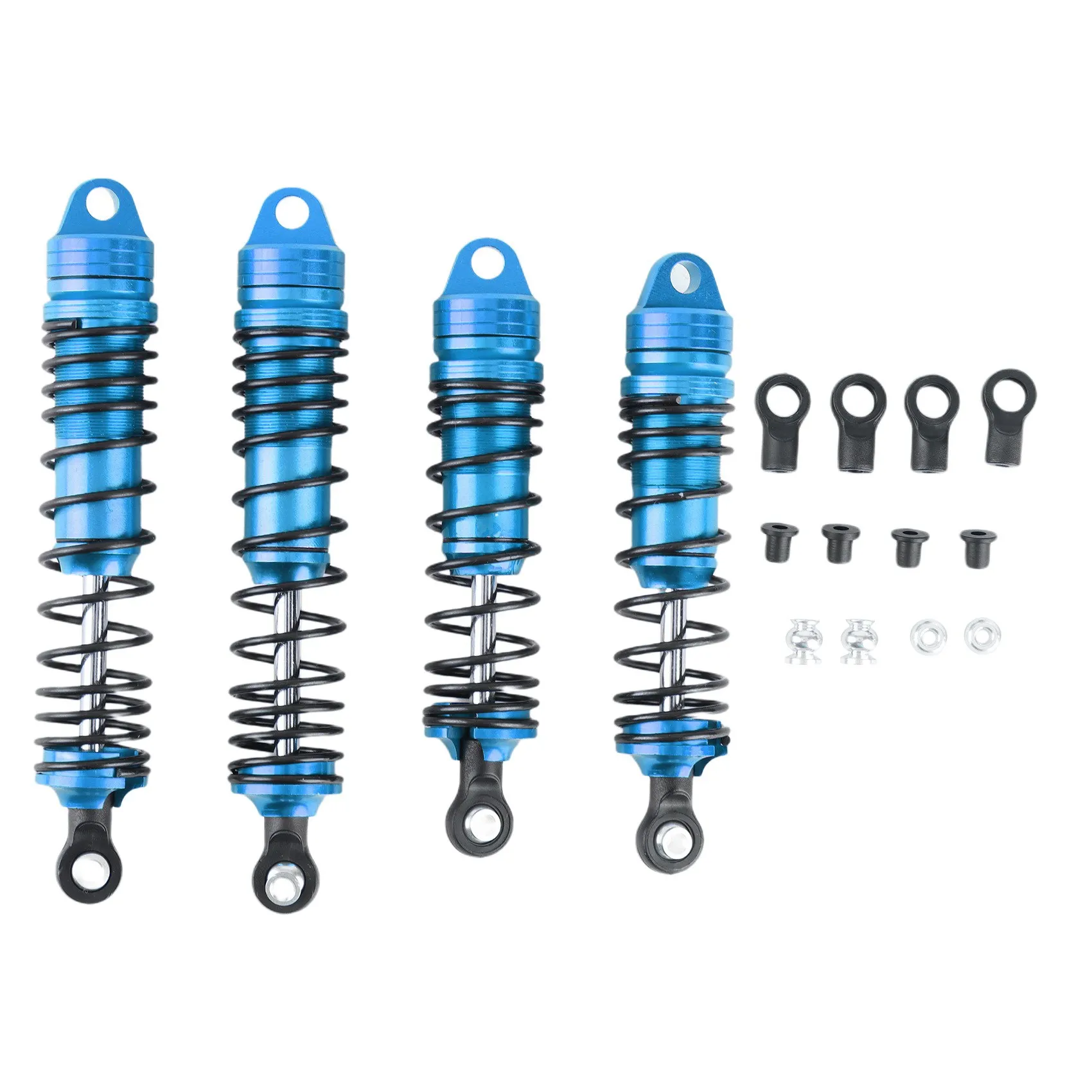 4Pcs Metal Front & Rear Shock Absorbers for Traxxas Slash 4X4 4WD 2WD Rustler Stampede Hoss 1/10 RC Car Upgrade Parts,1