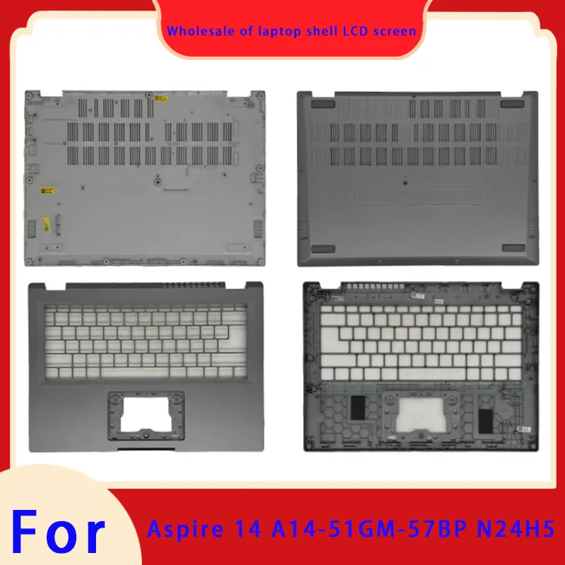 adatto-per-computer-portatile-serie-aspire-14-n24h5-a14-51gm-57bp-schermo-lcd-poggiapolsi-guscio-inferiore-grigio
