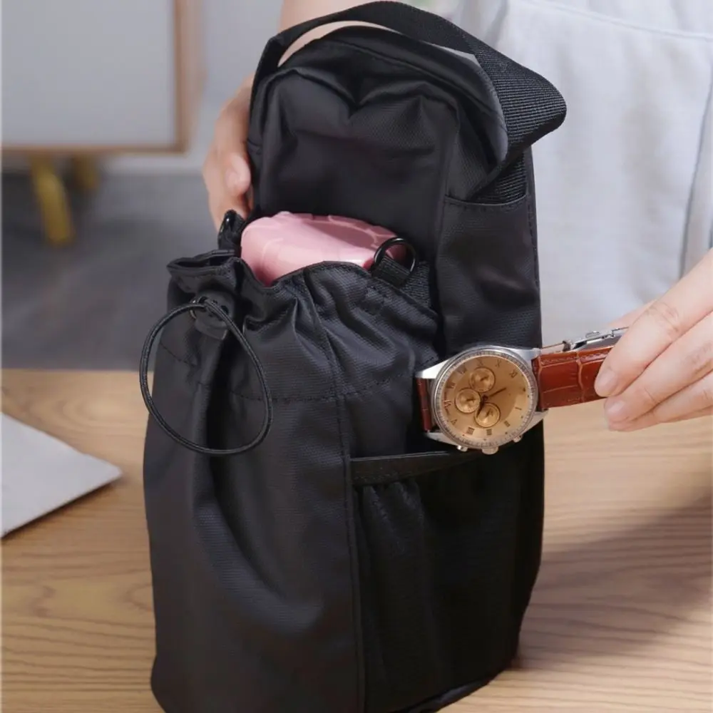 Magnetic Water Bottle Sling Bag Pull Cord Large Capacity Gym Bottle Bag Waterproof Adjustable Crossbody Sports Bag Fitness