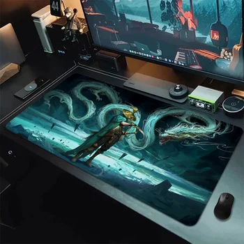 Samuray Diy oyun bilgisayarı Mat Pad ped oyun kurulum aksesuarları Mousepad Gamer 900x400 büyük Mouse Pad masaüstü paspaslar klavye