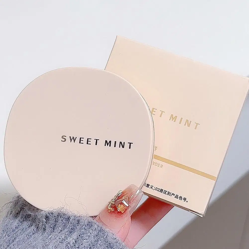 1 セットメイクアッププレストパウダーミラーパウダーパフ 3-in-1 化粧品コントロール独立したナチュラルアンドパックポアオイル隠しウォーター Y4T7