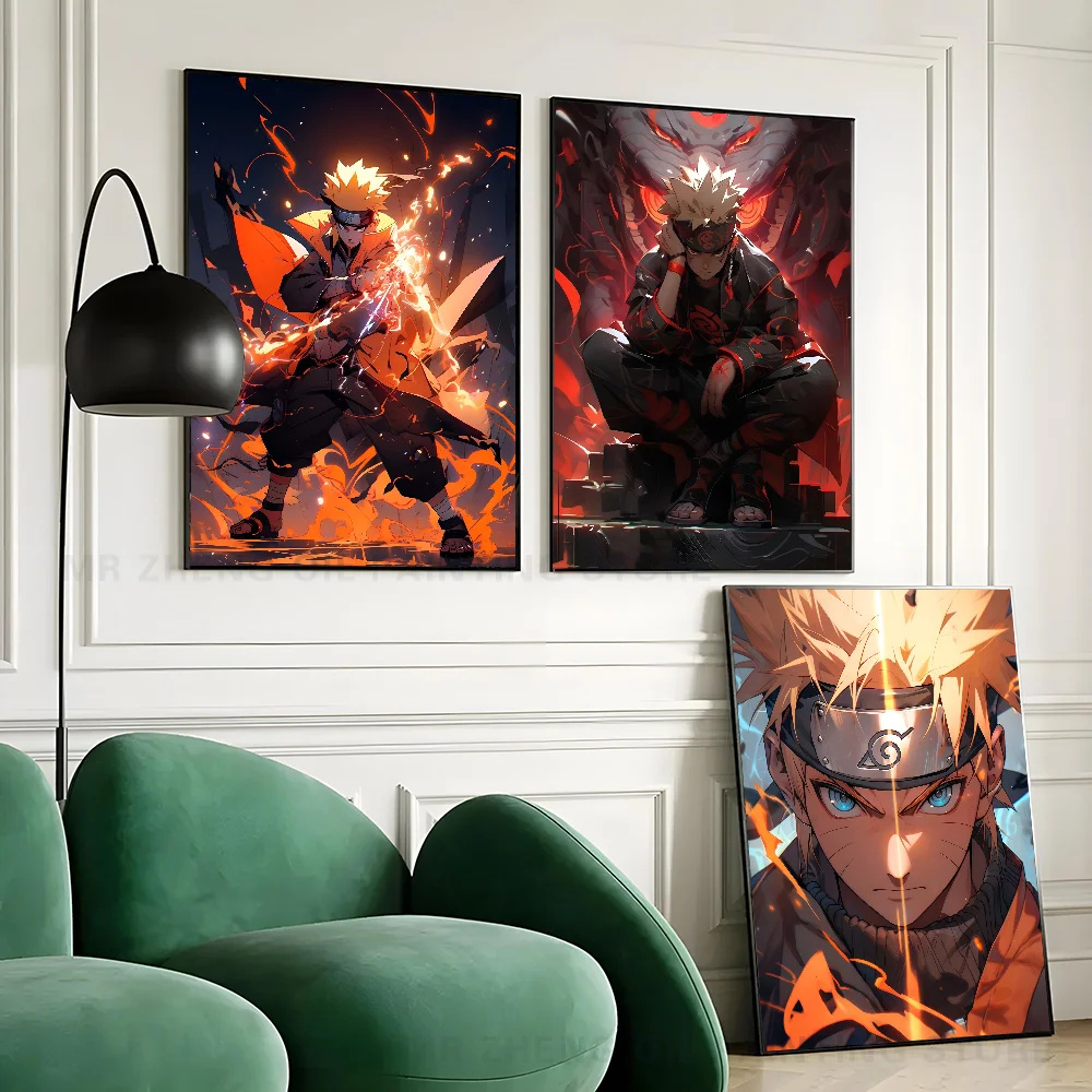 Anime U-Uzumaki Poster Paper Print Home Living Room Bedroom Entrance Bar Restaurant Cafe Art Painting Decoration N-Naruto