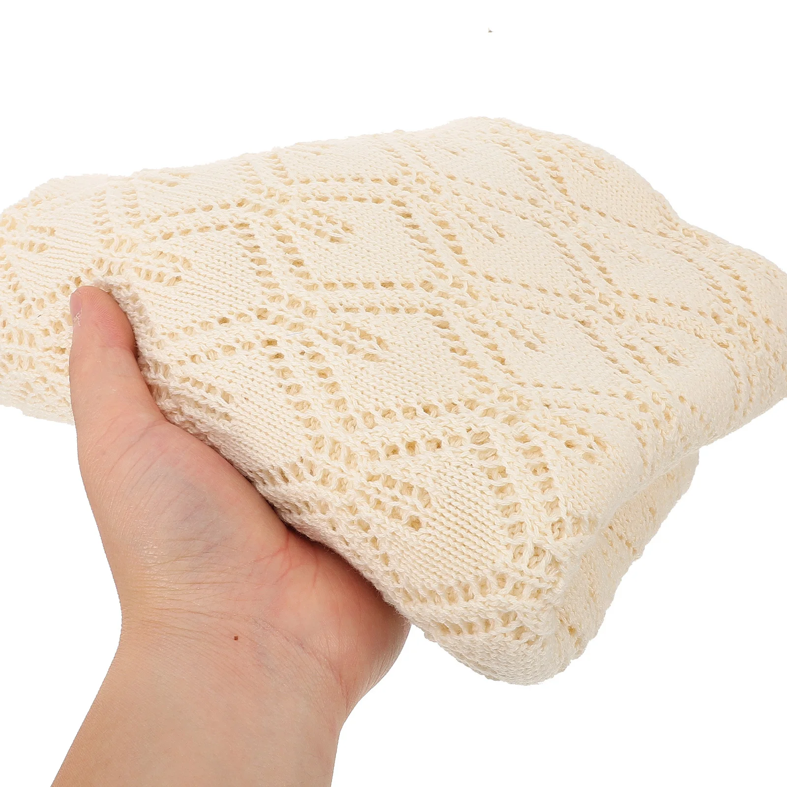 الوليد الطفل بطانية محبوك غزل الصوف تنفس قماط البطانيات للطفل رضيع لينة مريحة هدية لاستحمام الطفل #5