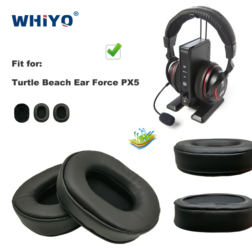 New Upgrade Replacement Ear Pads for Turtle Beach Ear Force PX5 Headset Parts Leather Cushion Velvet Earmuff Earphone Sleeve