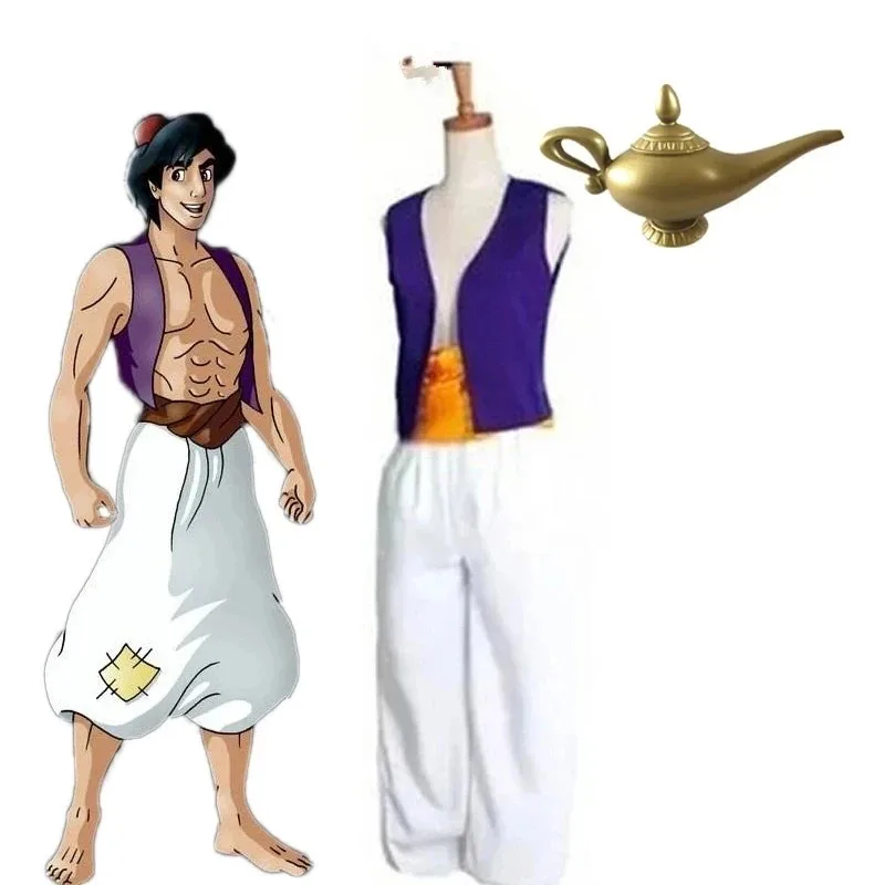 

Adult Cosplay Complete Set Clothing Adult Cosplay Costume Mythical Prince Aladin Halloween Performance Costume