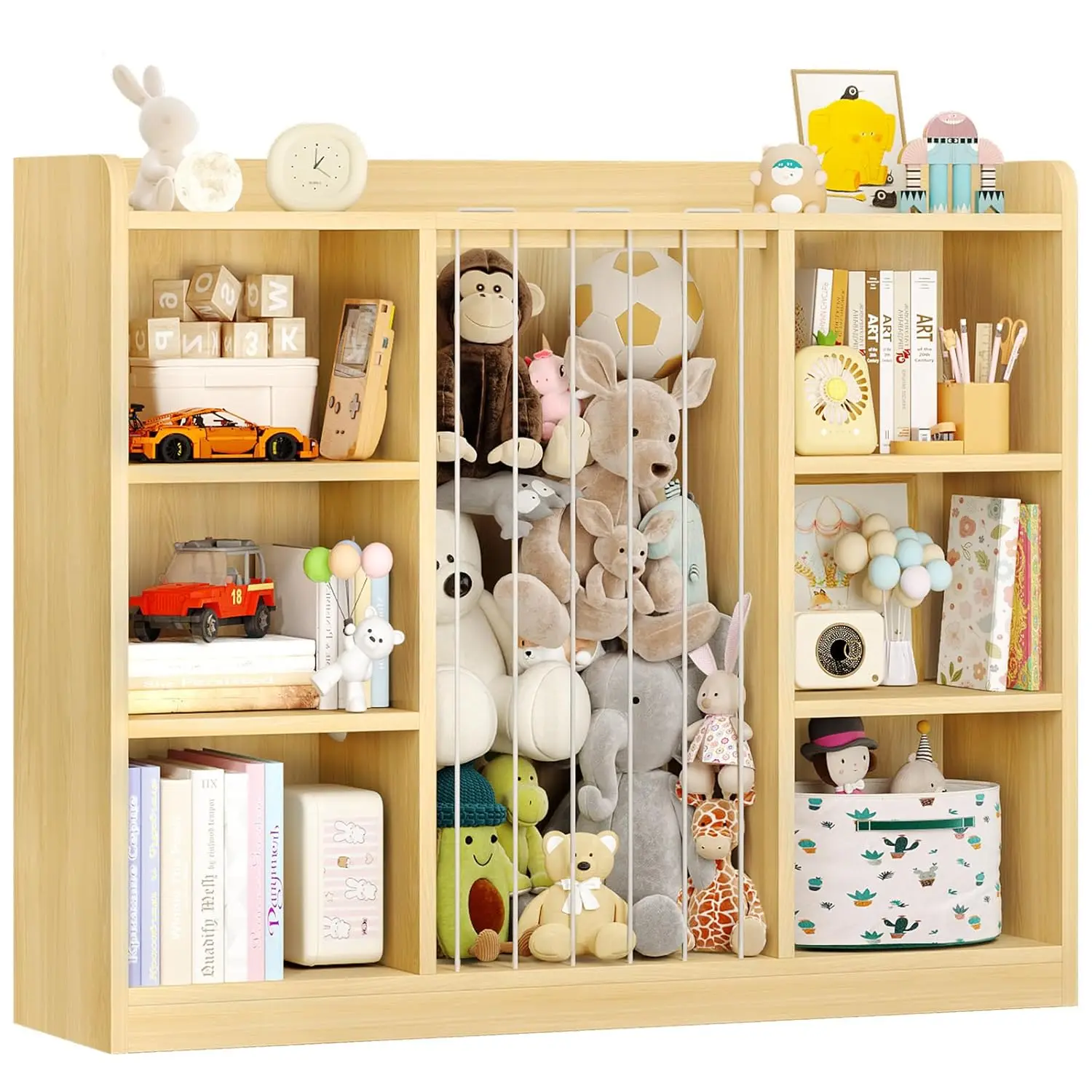 

Toddler Stuffed Animal Zoo, Toy Storage Organizer for Playroom, Plush Toy Organizers and Storage, Book Shelf for, Customized