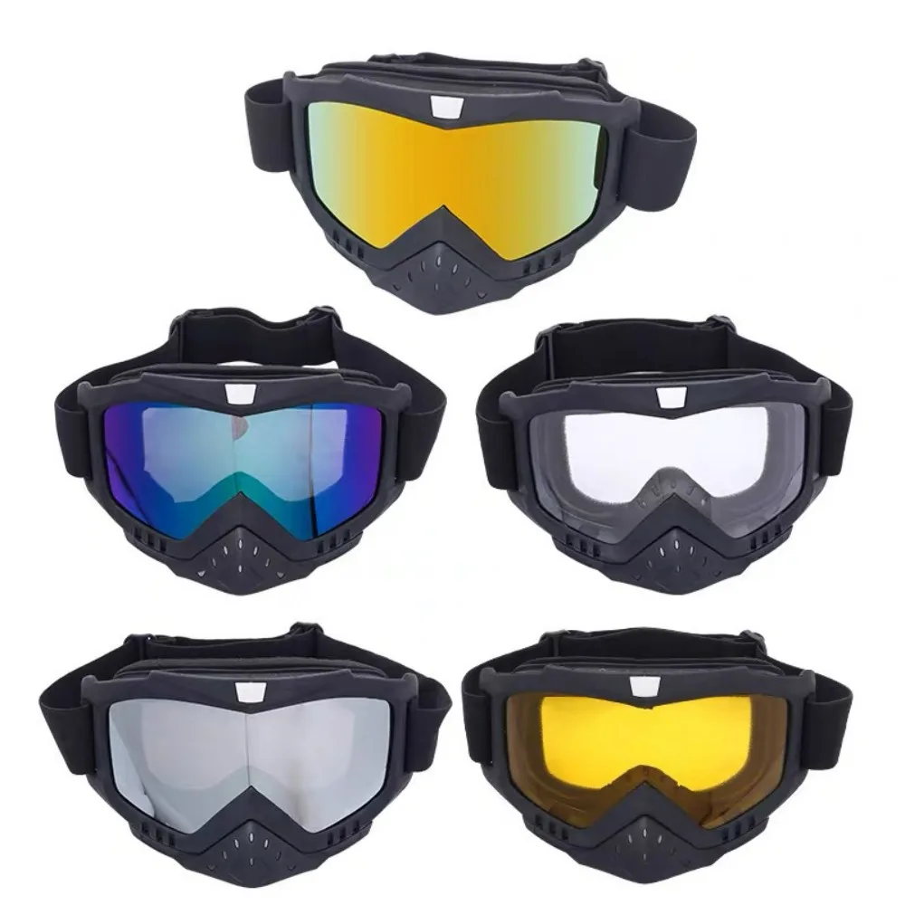 نظارات واقية للأنف مقاومة للرياح - نظارات هارلي للحماية من الشمس بنصف إطار لركوب الدراجات والرياضات على الطرق الوعرة والتزلج