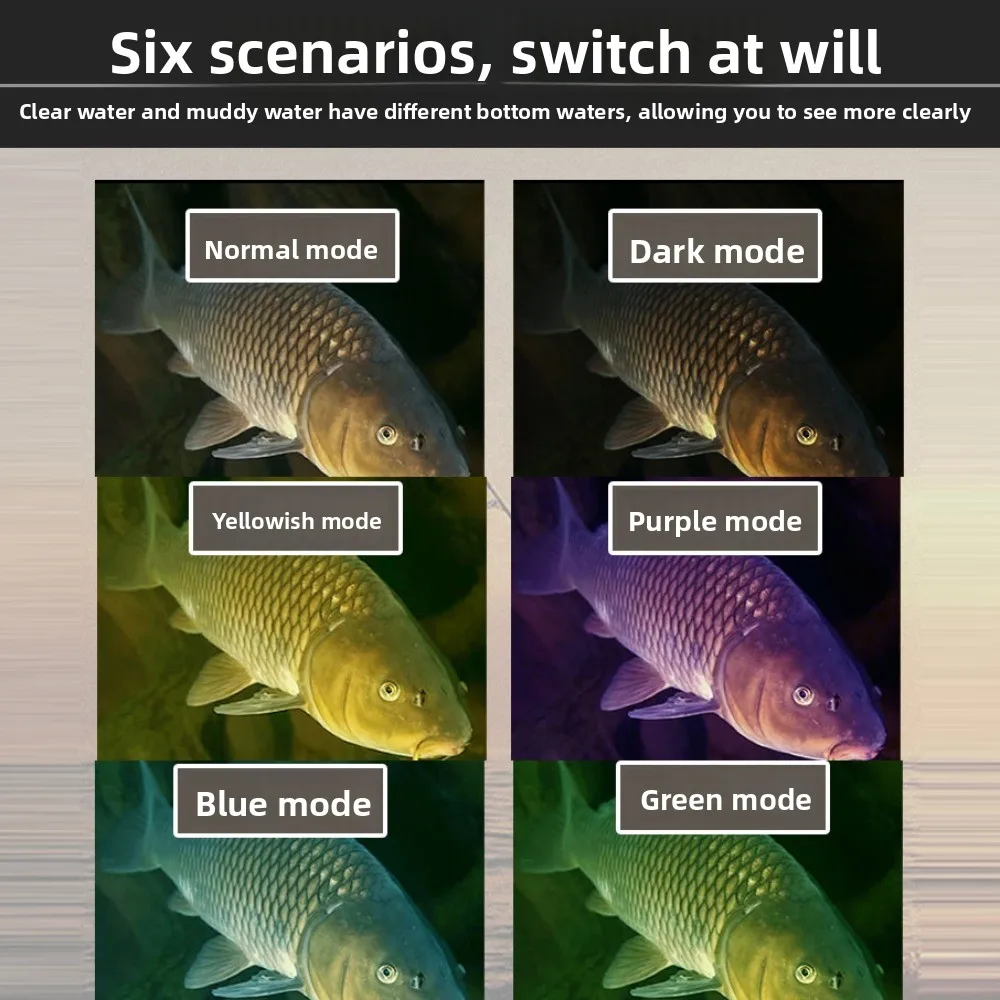 شاشة 4.3 بوصة مراقبة الصيد تحت الماء IPS عرض الشمس قناع تحت الماء صياد السمك شاشة LCD للرؤية الليلية