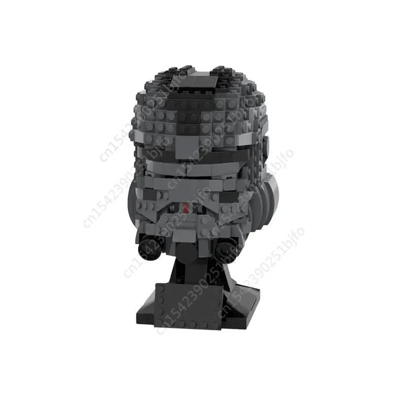 Moc Space Wars Battle Bust Helmet Classic Movie Blocks Assembled Model Character Helmet Cloned Bust Helmet Toys Gifts