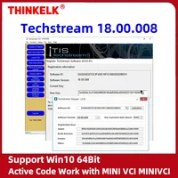 Para TOYOTA TIS Techstream 18.00.008 Enlace de software y código activo funciona con MINI VCI MINIVCI versión más nueva