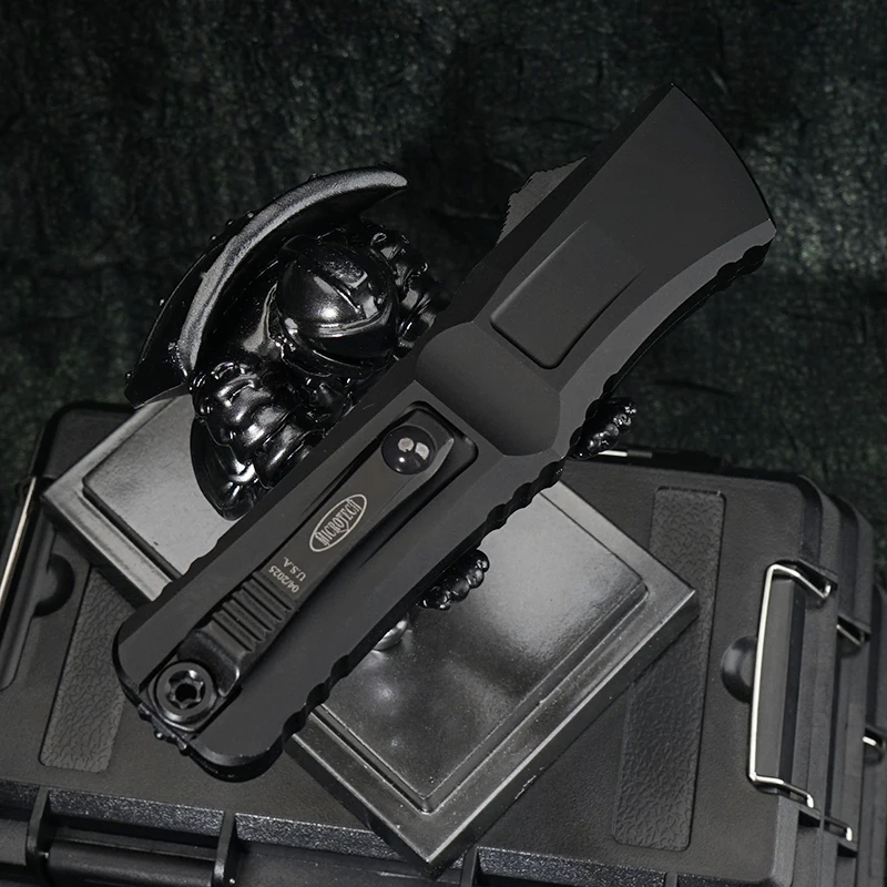 مايكرو الجنرال III التكنولوجيا القتالية TROODON 3 OTF سكين D2 شفرة التخييم في الهواء الطلق التخييم CNC مقبض ألمونيوم سكاكين الجيب أدوات EDC #1