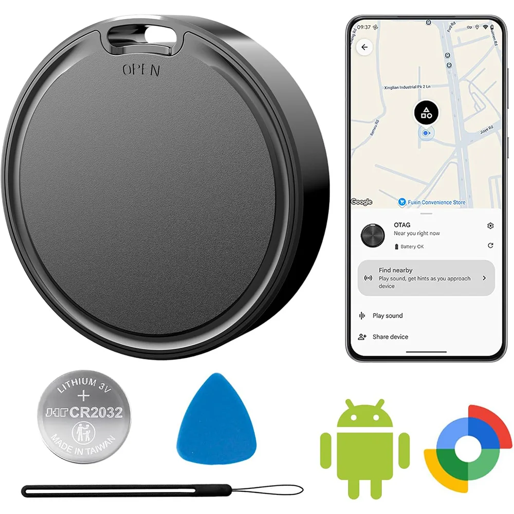 

Воздушные метки для Android, Air Tags Android, Android Tracker Tags, Google Find Trackers для приложения Google'S Find Hub IP65 Водонепроницаемый