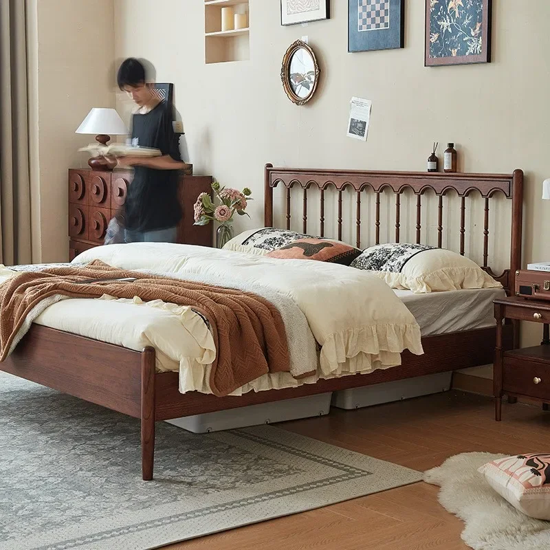 레트로 원목 침대