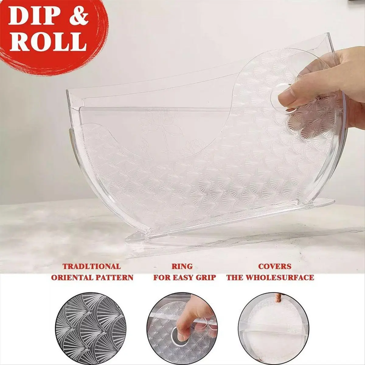 BHBL Rice Paper Packaging Container Spring Rolls Water Bowl Rice Paper Holder Vietnamese Pie Box Kitchen Tools