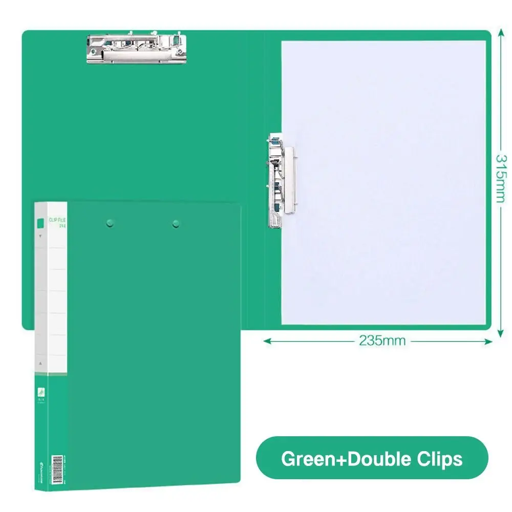 

High Quality PP A4 File Folder Color Single Clip/Double Clips Archives Binder Thickened File Bag Student Gift