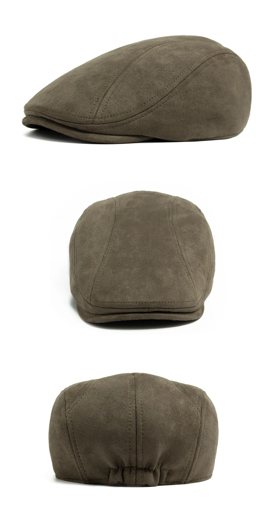 Frauen Baskenmütze Wildleder Einfarbig Modische Hüte Für Frauen Sommer Panama Vintage Zeitungsjunge Mütze Frühling Herbst Casual Weibliche Baskenmütze – Detail 6