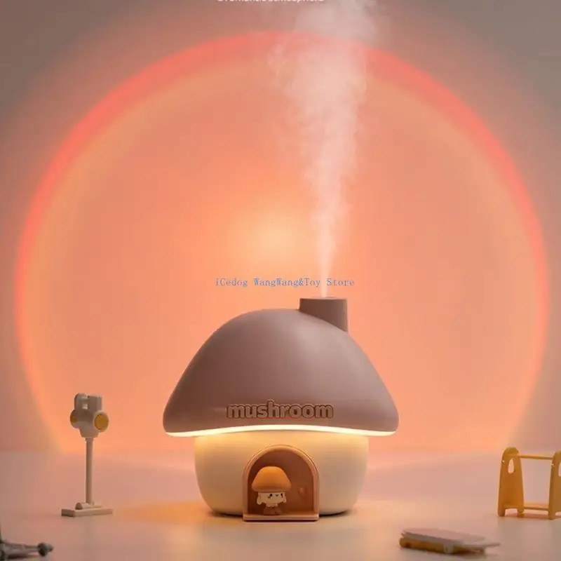 molf manidifier mushroom house cartoon mittoers home mini arian oil romatherapies device with led romosphere light