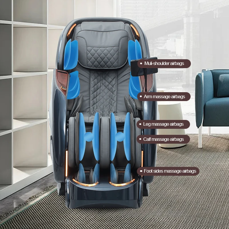 

2024 японское умное массажное кресло для ног, роскошное кресло для всего тела 8d с нулевой гравитацией и массажем головы