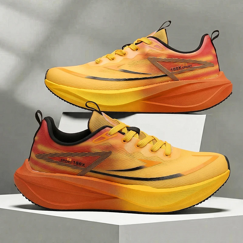 Women’s Marathon Racing Shoes Men’s Carbon Fiber Racing Shoes Breathable Lightweight  Comfortable Athletic Energy Return Sneaker