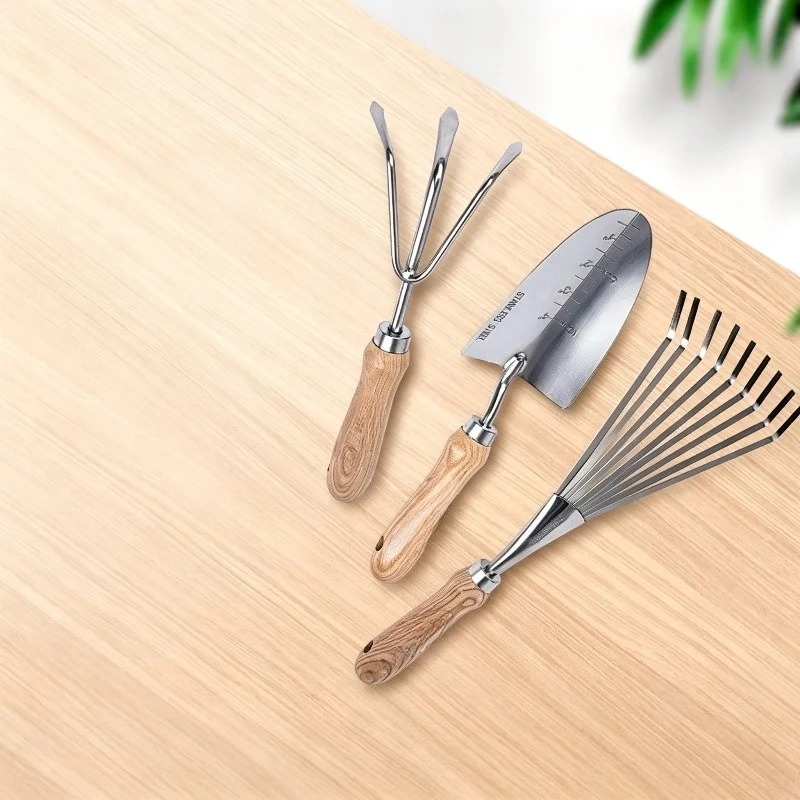 Gardening Tools Three-piece Set for Household Vegetable Growing Flowers Potted Plants and Sea Catching